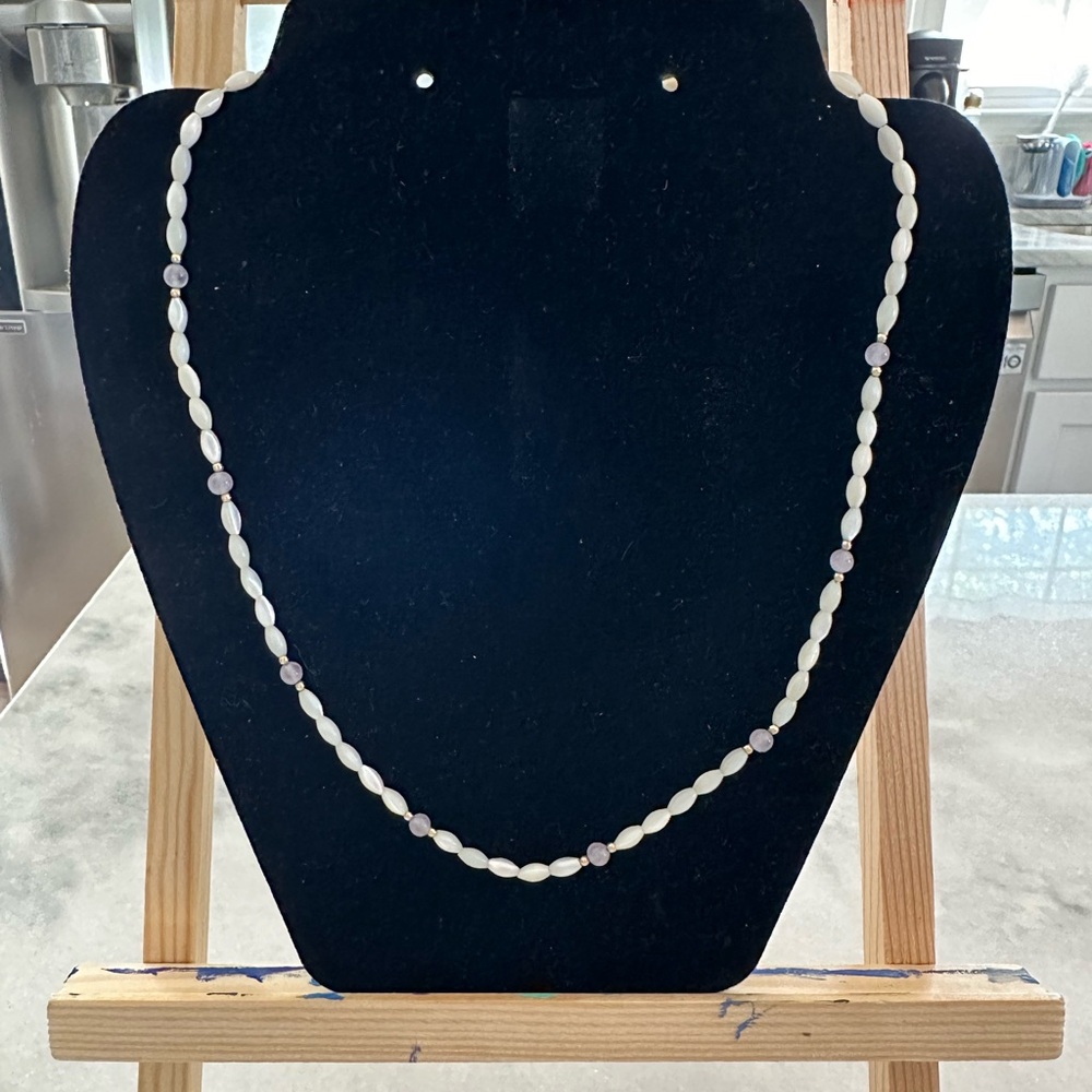 Pearl beaded necklace